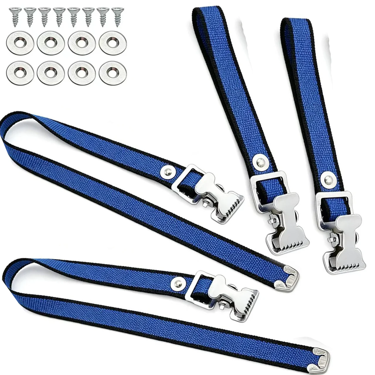 4PCS Replacement Straps for Drywall For Stilts Adjustable Height Foot Bands Made of Nylon and Metal Components
