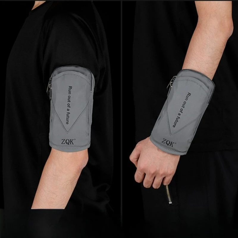 Männer und Frauen Laufen Outdoor Handy Arm Tasche Sport Telefon Armband Tasche Wasserdichte Reflektierende Jogging Fall Abdeckung Halter