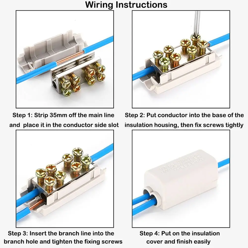 New High Power High Power Splitter No Disconnection T-type Wire Connector Electrical Connectors Electrical