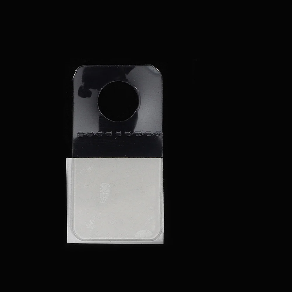 100 قطعة من علامات التبويب المعلقة اللاصقة الشفافة، ملصقات خطافية ذاتية اللصق لعرض المتجر، عناصر صغيرة للأعمال التجارية، المكتب والمنزل #1