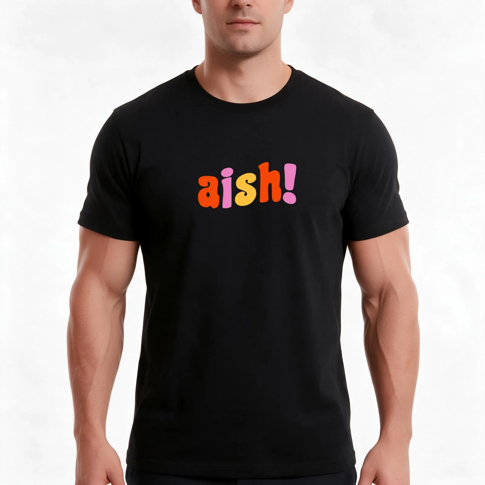 aish kdrama T-Shirt, Summer Casual Cotton Tee, Oversized Streetwear Tops, Vintage Graphic Print, Loose Fit Short Sleeve