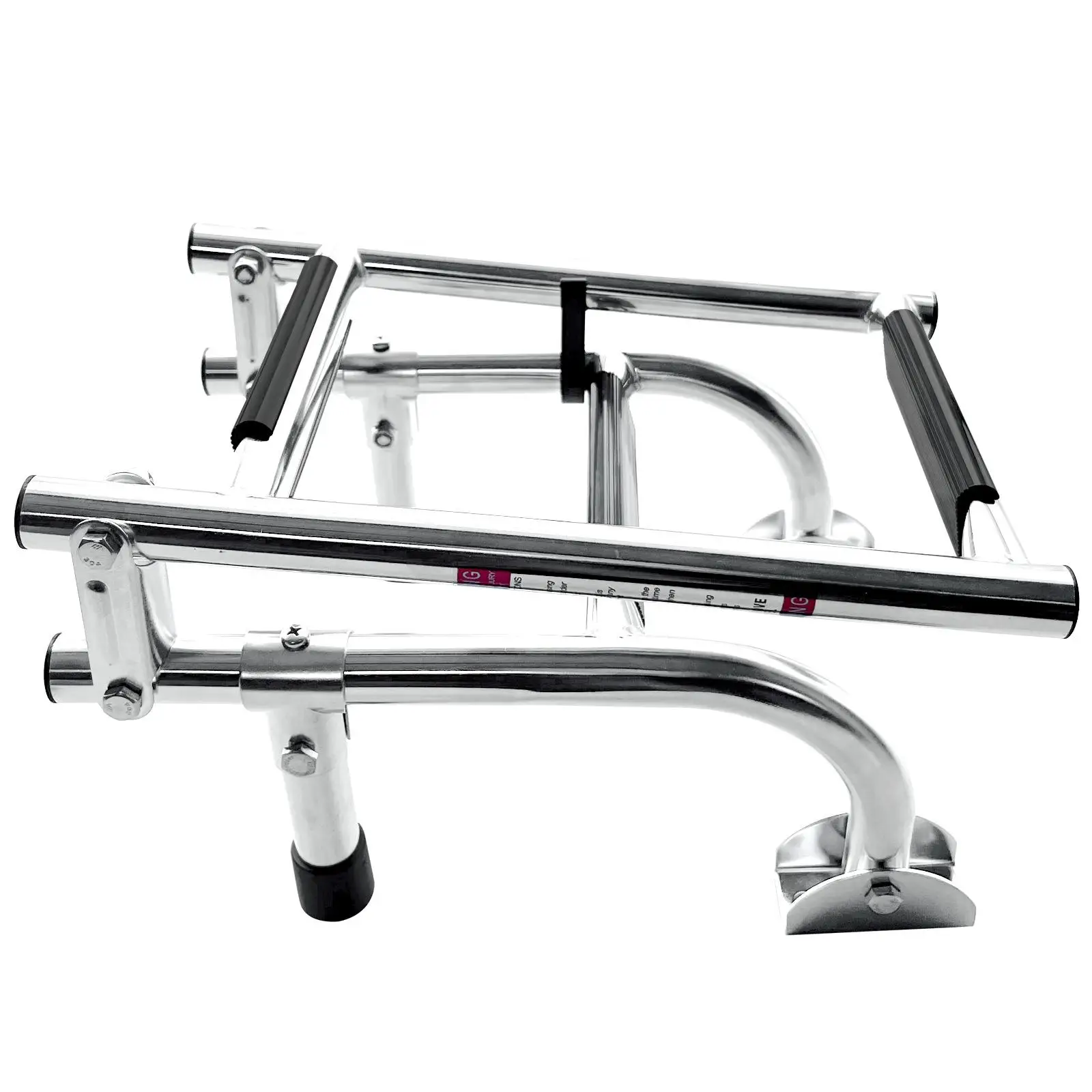 Compact Pontoon Boat Ladder Telescoping Folding Stainless Steel for Kayak Dock Yacht Swimming