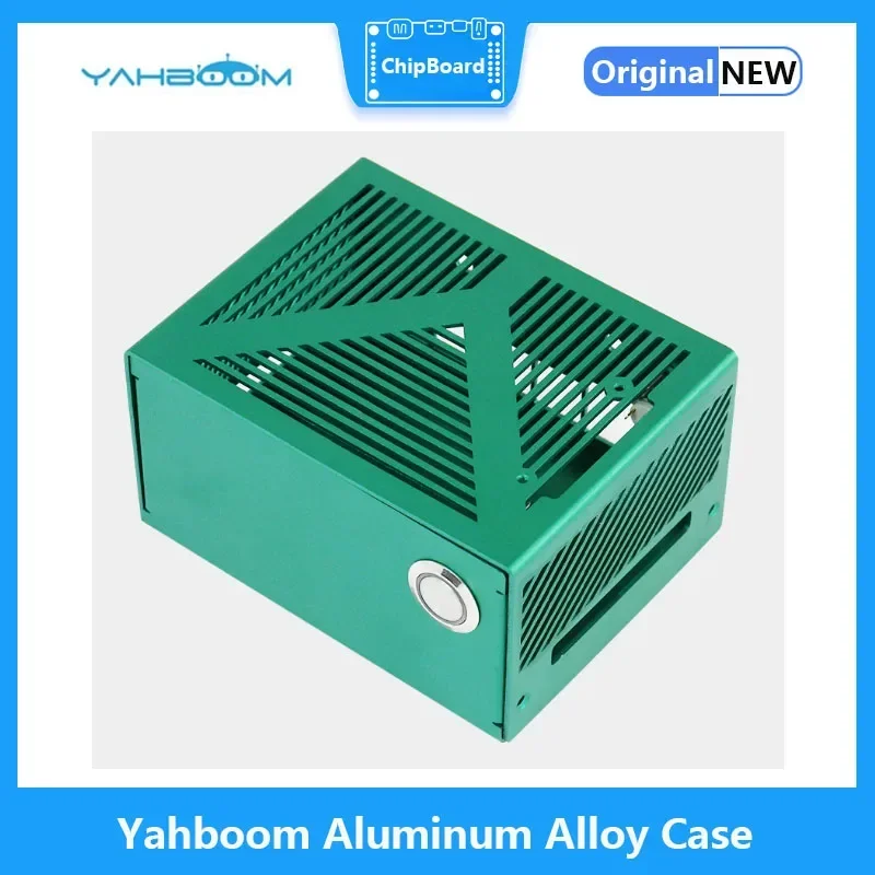 Yahboom Jetson casing Aloi aluminium Nano untuk Jetson Nano B01/Xavier NX/TX2 NX/Orin NX/Orin NANO dengan sakelar daya braket kamera