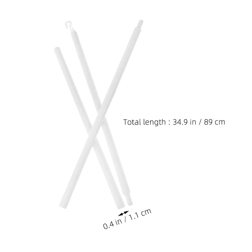 2 set 2 Sets 89CM Blind Rotor PP Wand Replacement Hooks for Curtains Drapery Pull Rod Window Blinds Accessories Plastic