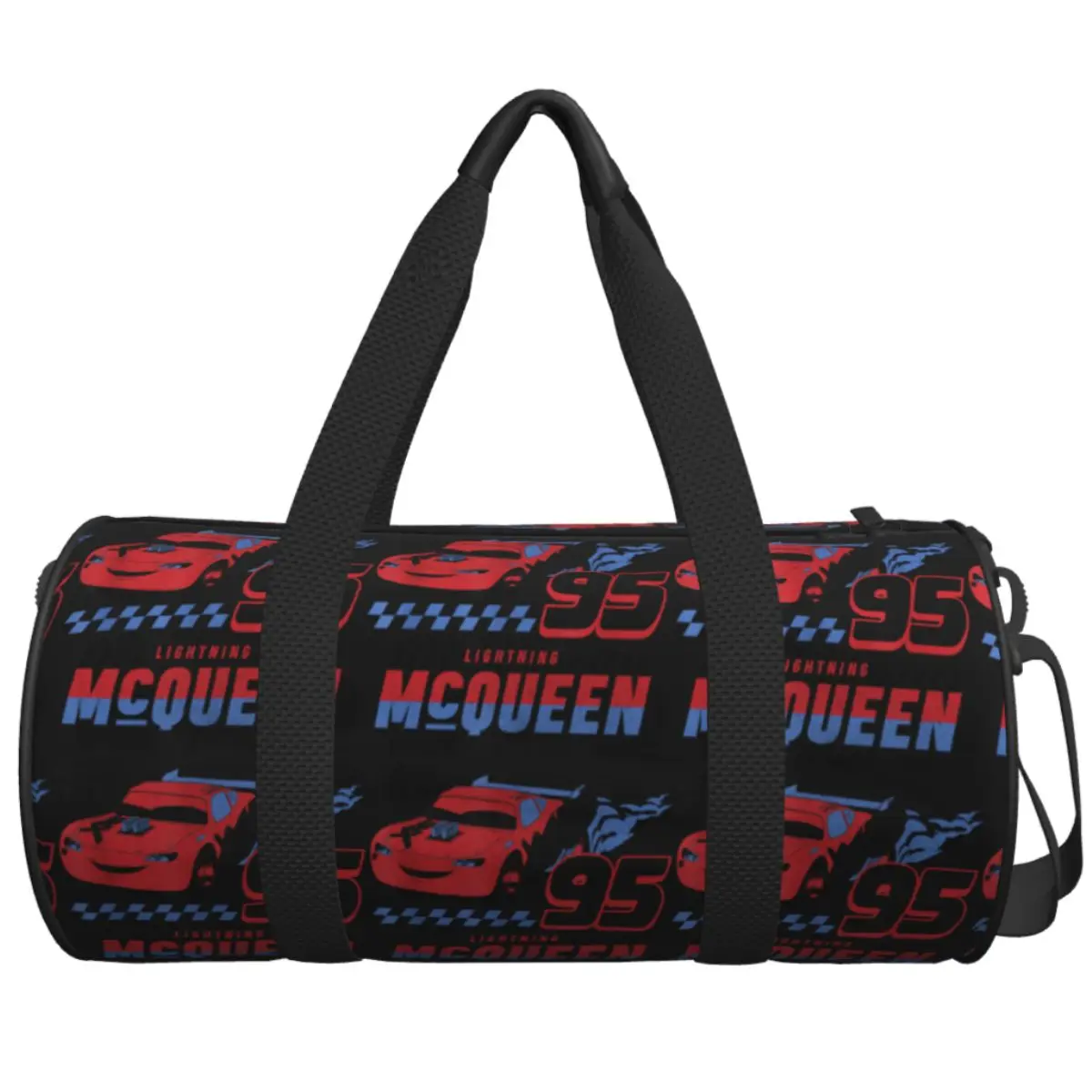 

Travel Bag Cars Lightning McQueen Americana Car Race Gym Bag Oxford Sports Bags Large Yoga Custom Handbag Fitness Bag For Couple