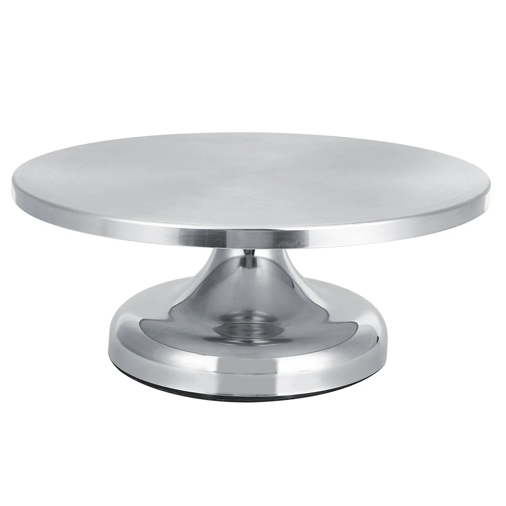 

30cm Household Stainless Steel Cake Stand Turntable Stand Rotating Base Cake Decorating Table DIY Kitchen Utensil
