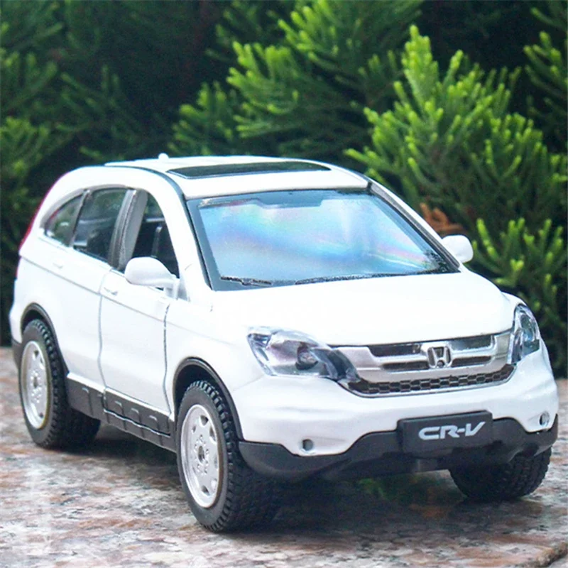 1:32 HONDA CRV SUV Alloy Car Model Diecast Metal Toy Vehicles Car Model High Simulation Sound and Light Collection Toy Gift