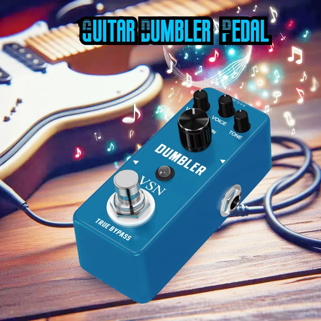 

VSN Compact Guitar Effects Pedal Dumbler Overdrive Effects Analog Based on Zen-drive Dumble Single Effector True Bypass