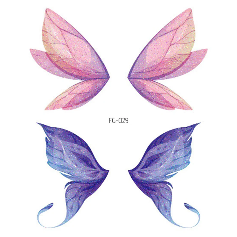 Waterproof Butterfly Body Tattoo Stickers Temporary Removable Winged Animals Pattern Tattoos Insect Flase Tattoo Stickers