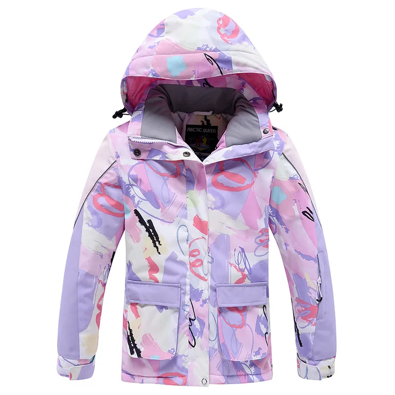 

Mountain Ski Jacket Girls and Boys Winter -30℃ Warm Windproof 10k Waterproof Snowboarding Wear Children's Snow Jackets Brand