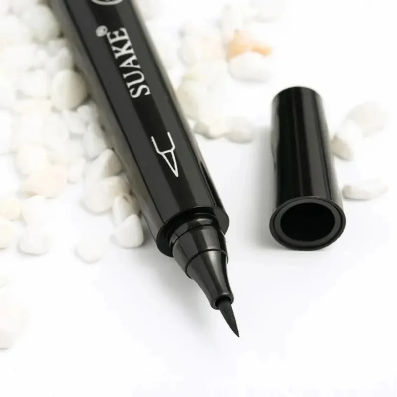 Quick Drying Liquid Eyeliner ดินสอ Anti-sweat Not Vague Lasting Black Eyeliner ปากกาแต่งหน้าเหมาะสําหรับผู้เริ่มต้นเครื่องสําอางค์