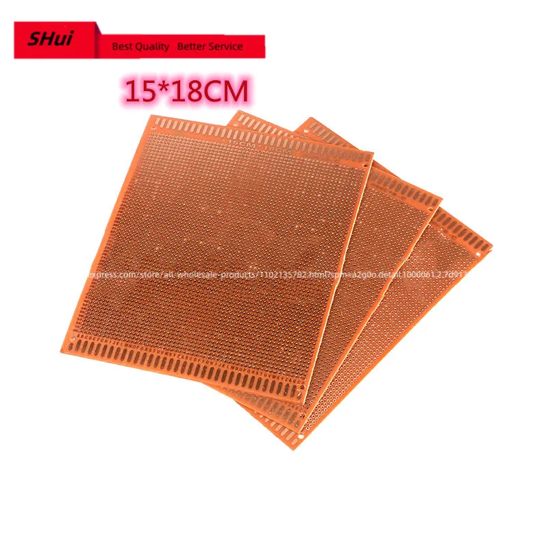 15*18cm 15x18CM Single Side Prototype PCB Universal Board Experimental Bakelite Copper Plate Circuirt Board 150*180MM