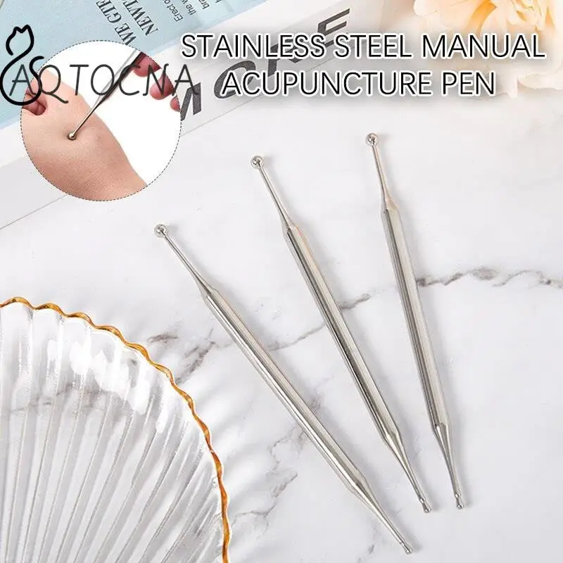 หัววัดจุดฝังเข็มสแตนเลสอุปกรณ์ดูแลสุขภาพปากกาชี้รูหูโซนความงามการนวดเข็ม
