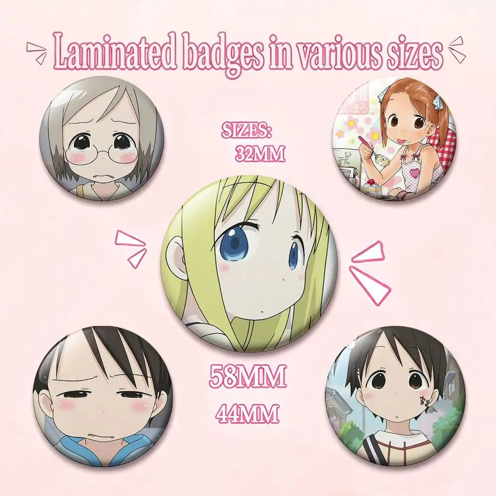 Anime I-Ichigo M-Mashimaro Badges 25 32 44 58 75 mm Round Fans Collect Friends Gifts Brooch Souvenir