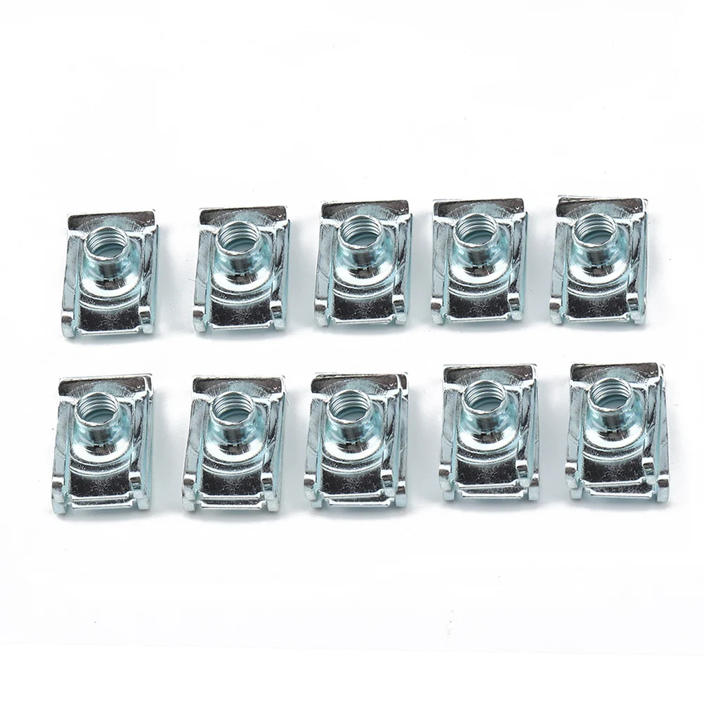 

100pcs U Nut Fasteners Manganese Steel Spire U Clip For Panel Bumper Fixing Motorcycle Bodywork Self Tapping Nut