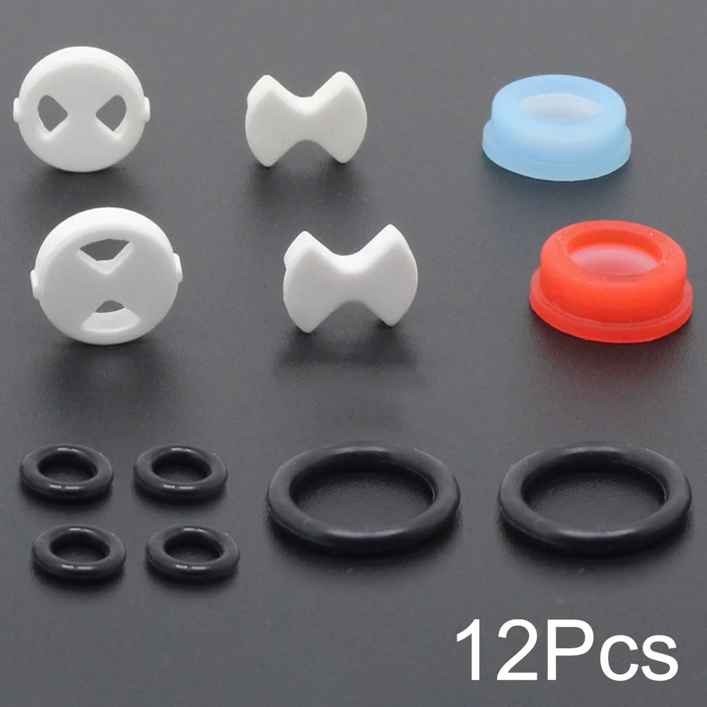 12 PCS Faucet Cartridge Replacement Kit Faucet Washers For Mixer Faucet Set Leaking Faucet Repair Washers Strong Sealing