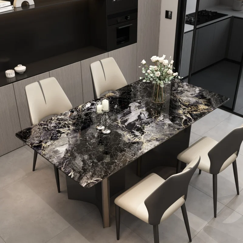 

Center Sedentary Dining Table Restaurant Corner Nordic Luxury Dining Table Space Saving Meubles De Maison Restaurant Furniture