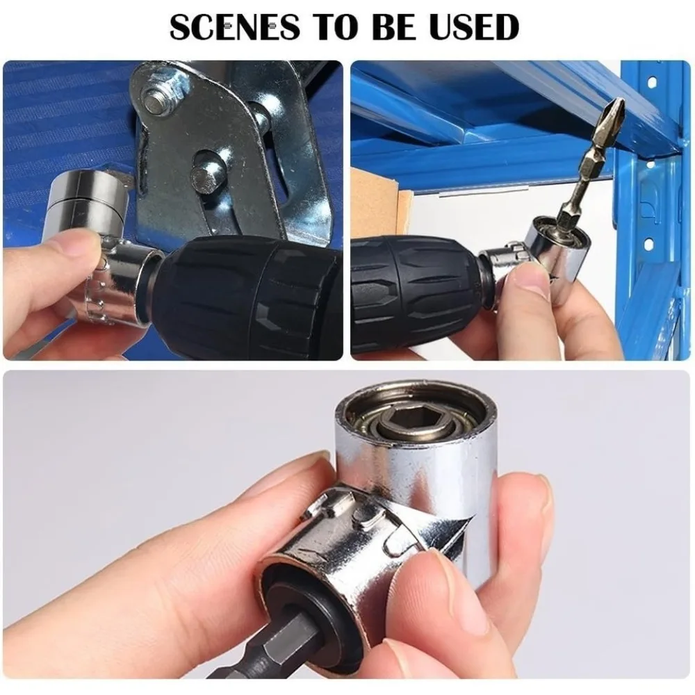 Impact Grade Socket Adapter Power Hand Tool Part 105 Degree Angle Driver Extension Set Screwdriver Holder Drill Nut Attachment