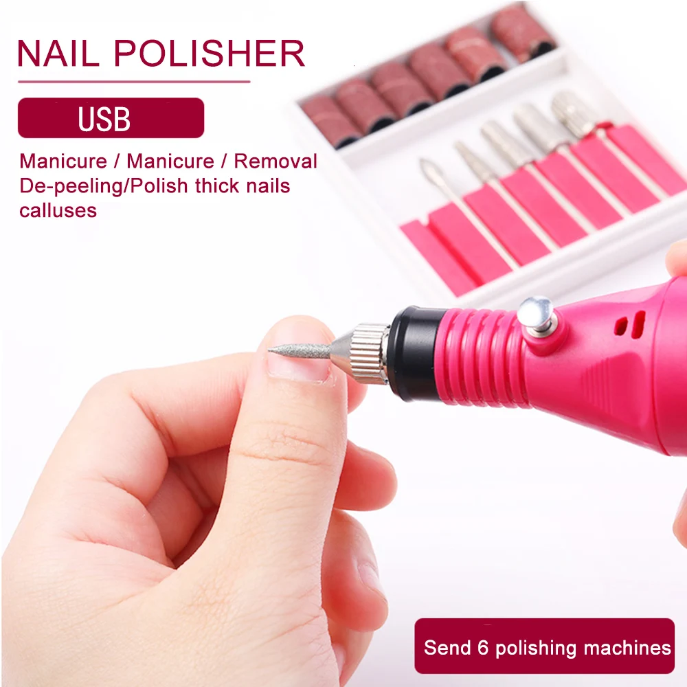 HALAIMAN Nail Art Set Uv Light Gel Polish Nail Drying Lamp Electric Nail Drill Manicure Set Glitter Powder Nail Brushrs Files