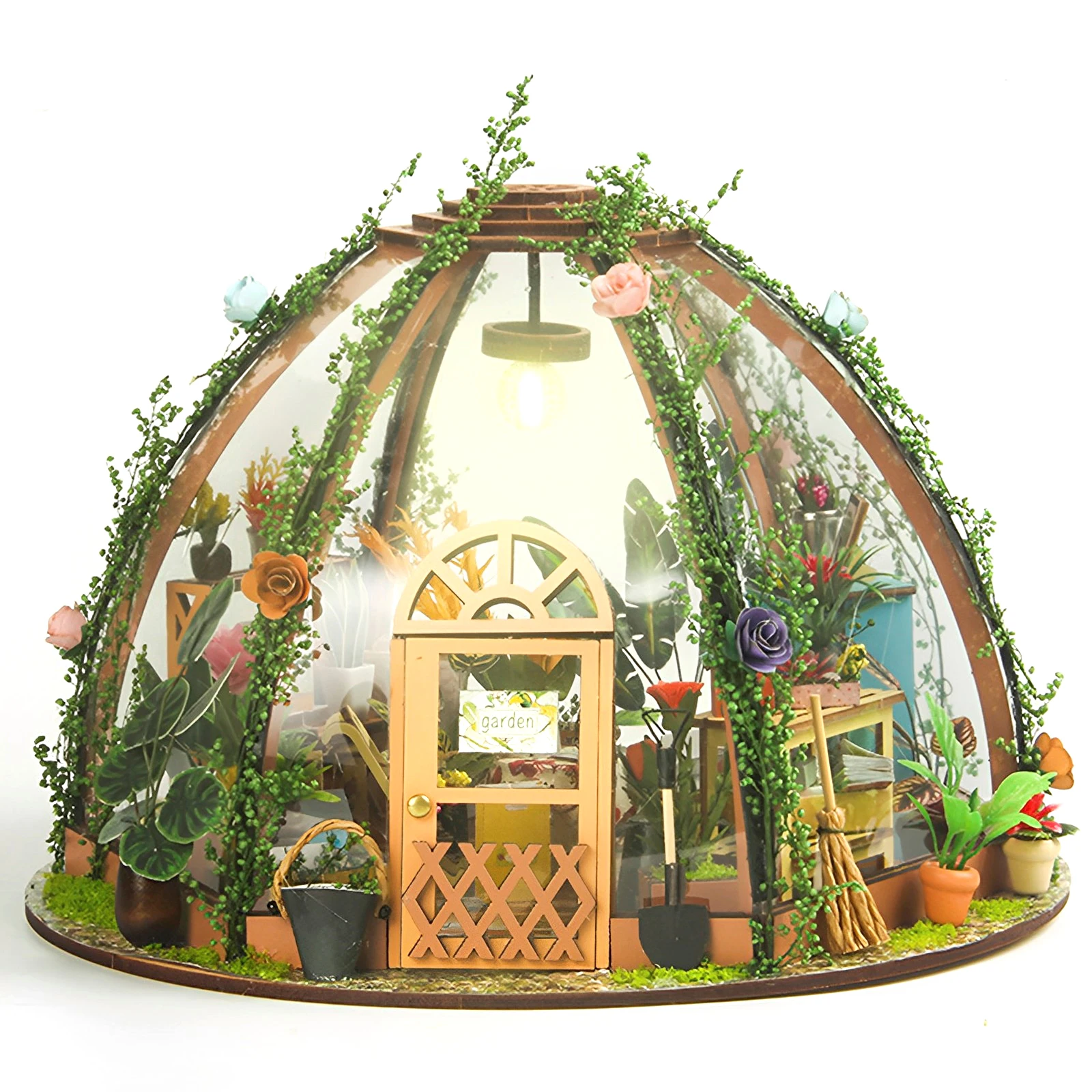 Maison de beurre l'inventaire avec meubles en bois, kit de jardin bricolage, salle exécutif, constru