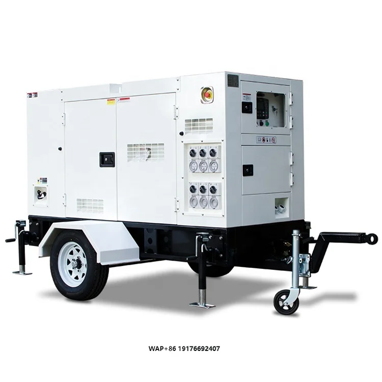 Low Price 50Kw Super Silent Generator Set Mobile Type ’Diesel Generator Soundproof 40kw 60kw 80kw