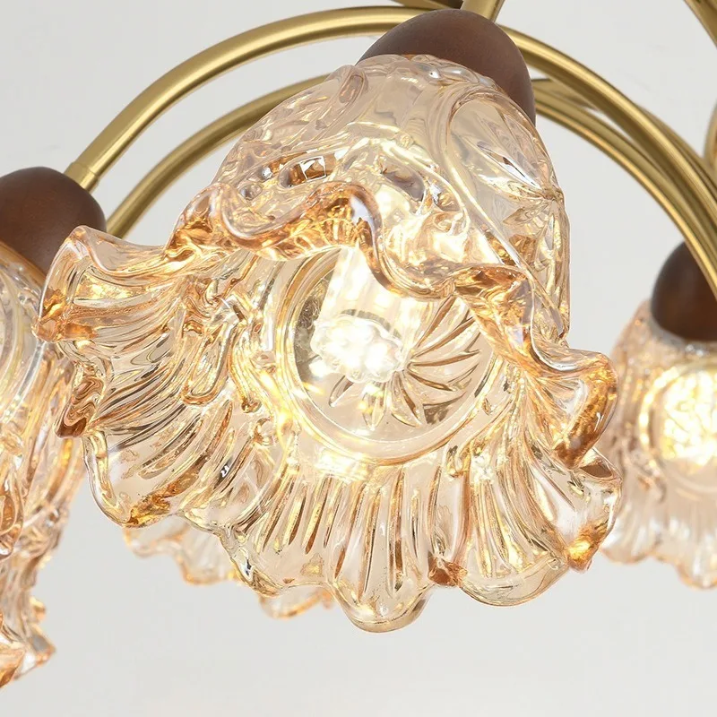 Chandelier Medieval Retro Ceiling Lamp Full Spectrum  Pendant Light Home Lamps Home Decor