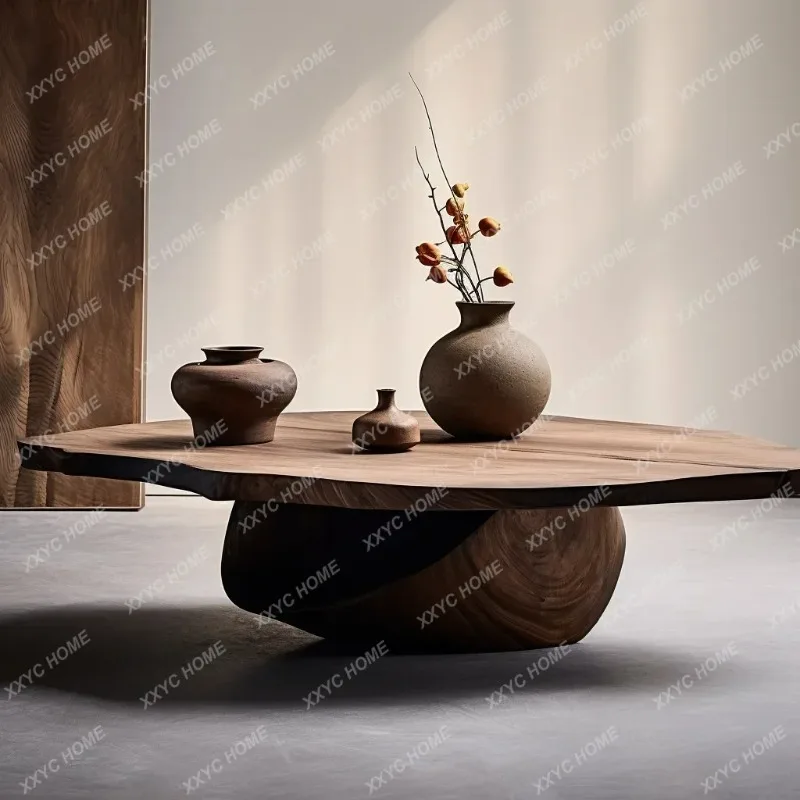 XXWood  Coffee Table Luxury Living Room Simple Organizer Aesthetic Coffee Table Unique Center  Salon Furniture
