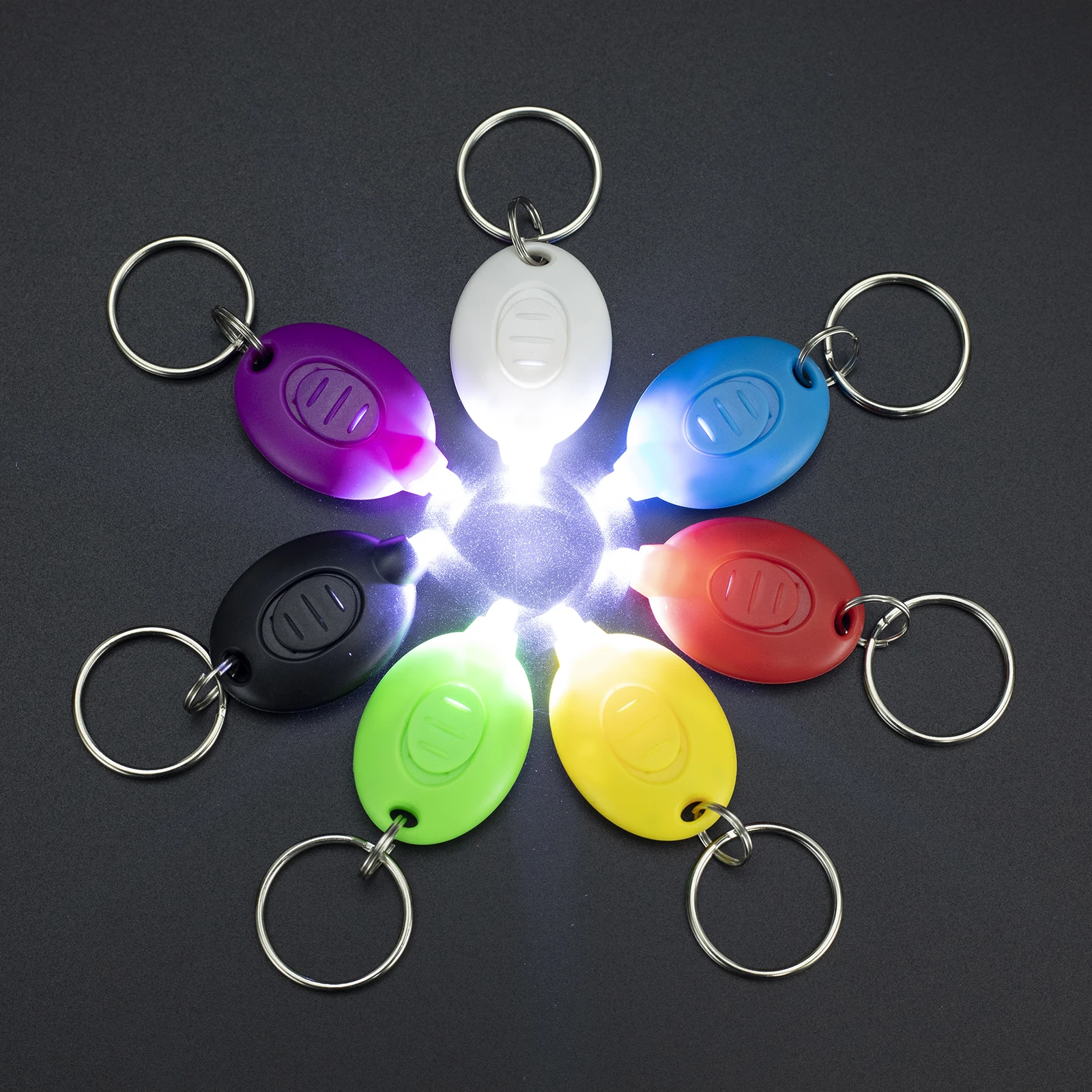 Mini Super bright Led Keychain light Popular Multicolored backpack Stairs Key chain Emergency Lighting Camping Hiking Flashlight