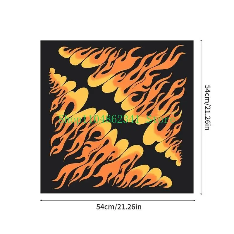 5ASD للجنسين رئيس العملة الأوشحة مربعة تربيس تربيس لركوب الدراجات التخييم