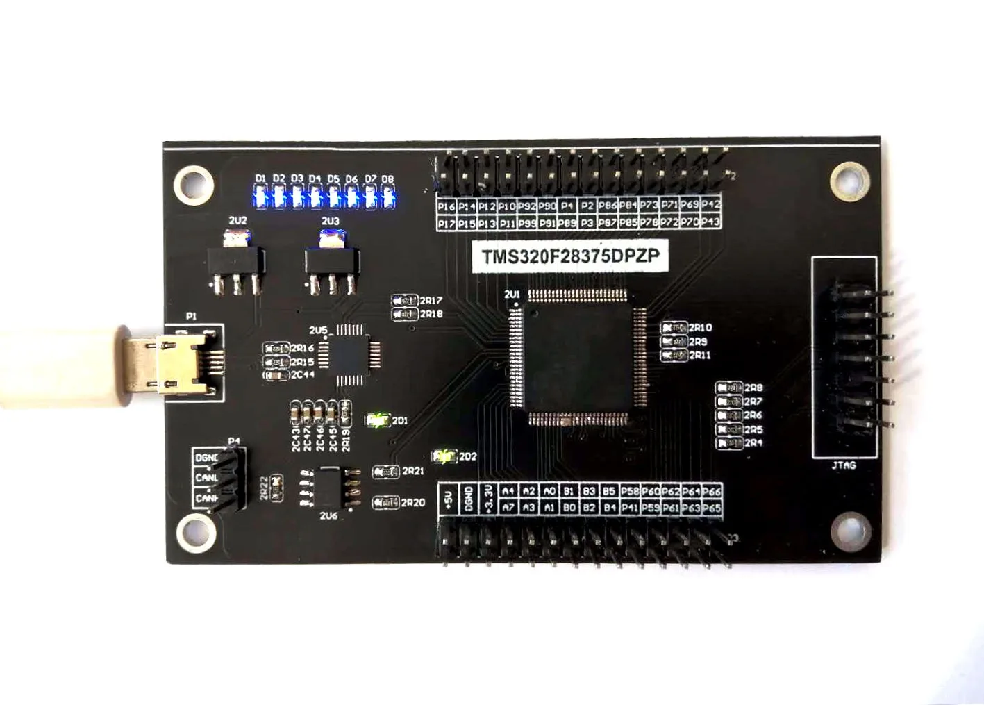 

TMS320F28375DPZPS 100 Pin Dual Core DSP Development Board Serial Port SCI CAN Communication