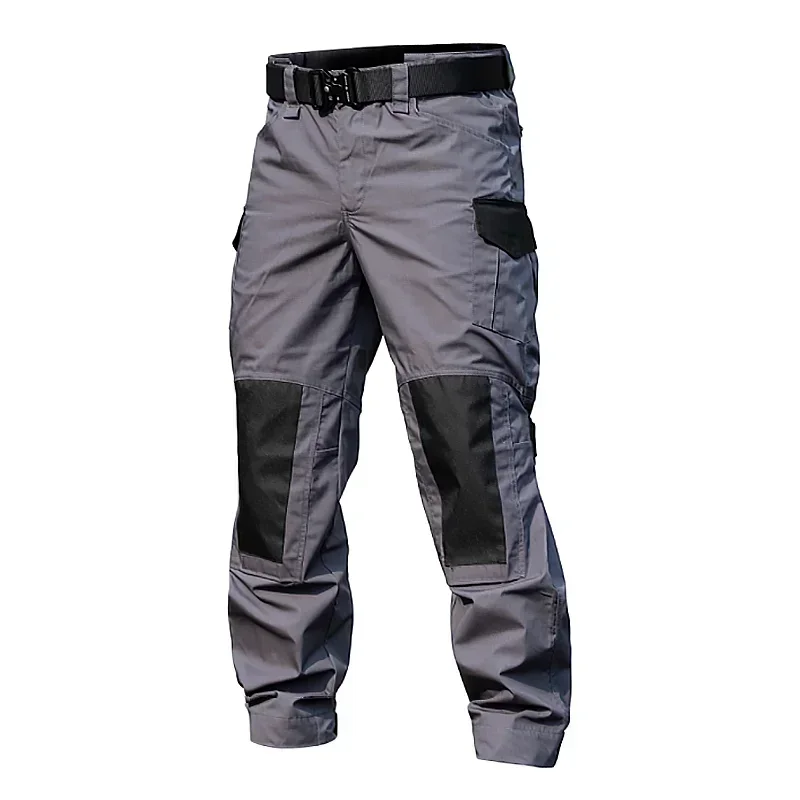 Men Tactical Cargo Pants Green Trousers Multi Pockets Gray Uniform Paintball Autumn Work Clothing