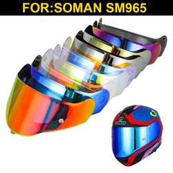 SOMAN SM965 965 visiera per casco Moto protezione ad alta resistenza scudi UV lenti Moto Cascos accessori