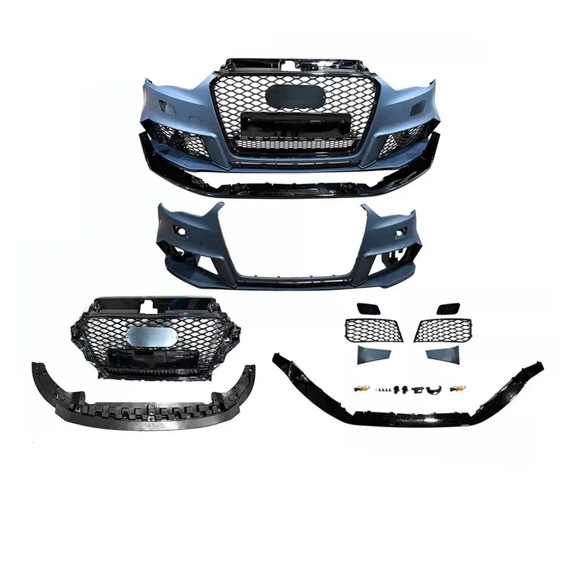

Factory Price A3 S3 8V Upgr RS3 Style Front Bumper with Grille Front Lip A3 S3 8V 2013 2014 2025 2016 Car Body Kit