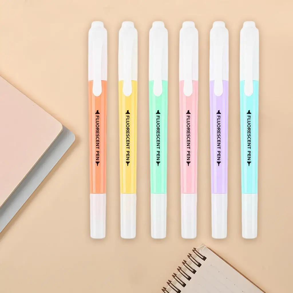 Coloring Markers Set for Adults Kids 6 Pens Fine Colored Markers for Adult Coloring Books Supplies Drawing Marker Pen