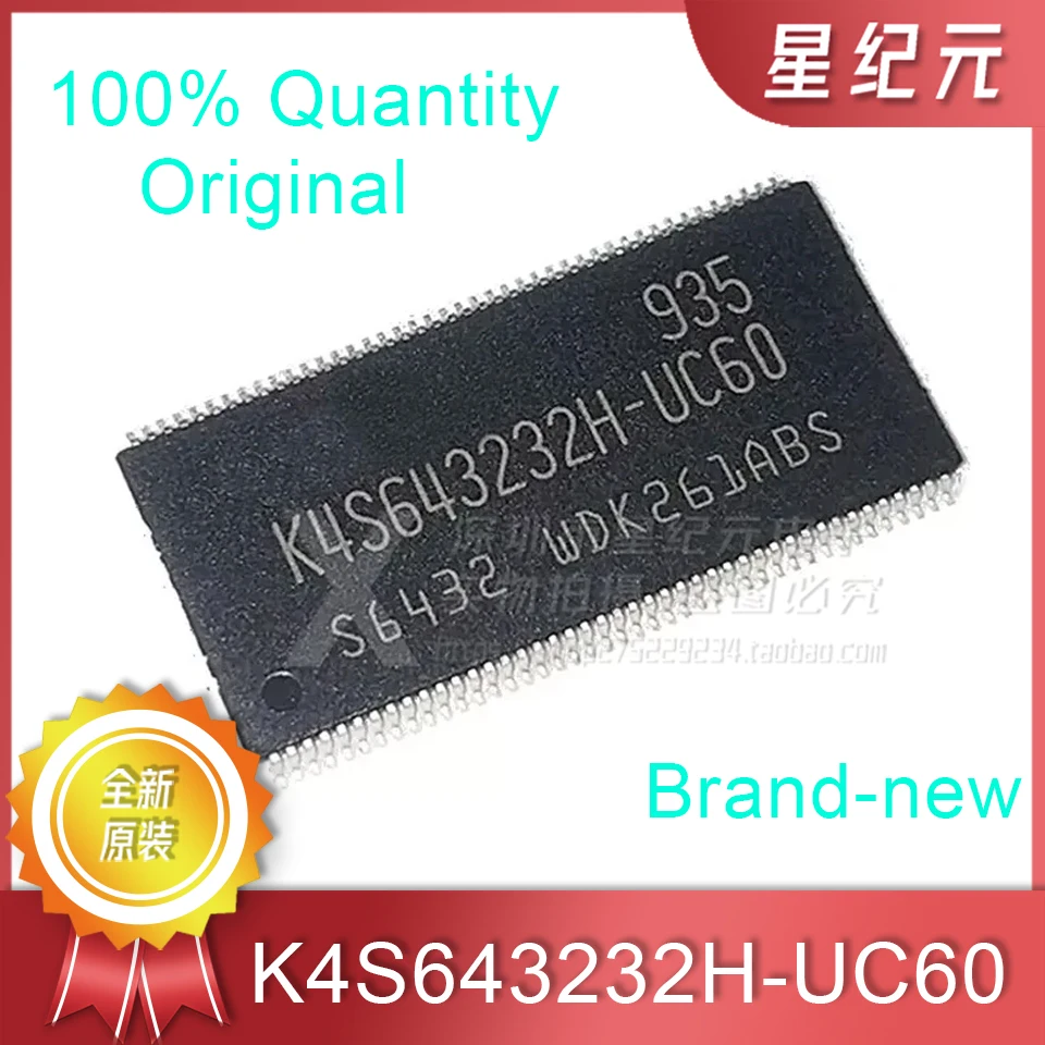 

[IN STOCK]2 Pieces Brand-new Original K4S643232H-UC60 TSOP86 Memory Chip FLASH IC Genuine