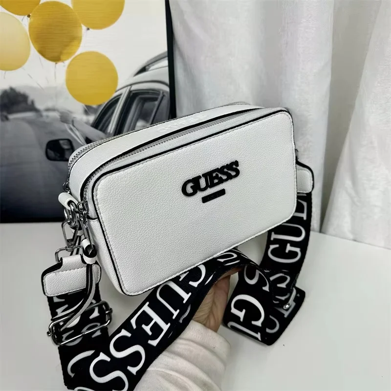 New 20cm Lady Messenger Bag With Simple Letters Small Square Bag Women Casual Wide-Shoulder Bag Designer Camera Bags Girl Gifts