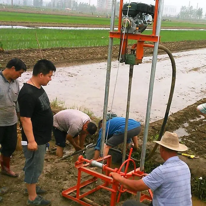

Customized Micro Portable Water Well Drilling Rig Diesel Petrol 80m Lightweight Drilling Equipment Hot Sale
