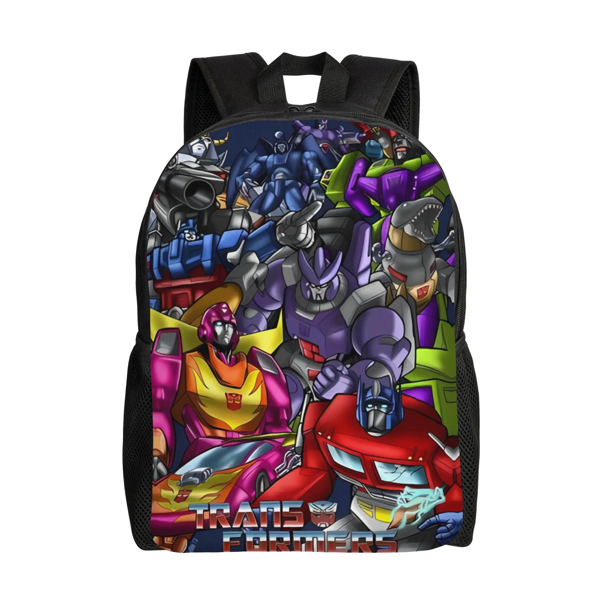 Transformered Cartoon Backpack 3d Printing College Backpacks Boy Girl Fun School Bags Colorful Big Rucksack