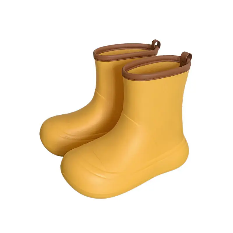 Bebealy Summer Women Waterproof Boots Fashion Women Rain Boot Outdoor Ankle Non-slip Garden Rain Boots for Women Home Rain Boot