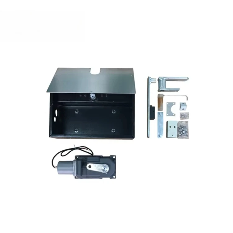 U2 2024 Modern Design Underground Gate Operator 24V DC Dual Solar Automatic Swing Motor Waterproof Apartment Use