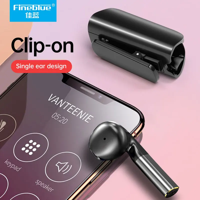 FineBlue F-5 Pro wireless Bluetooth Earphone with hands-free Microphone mini style headphone sport wireless earbud - Image 2
