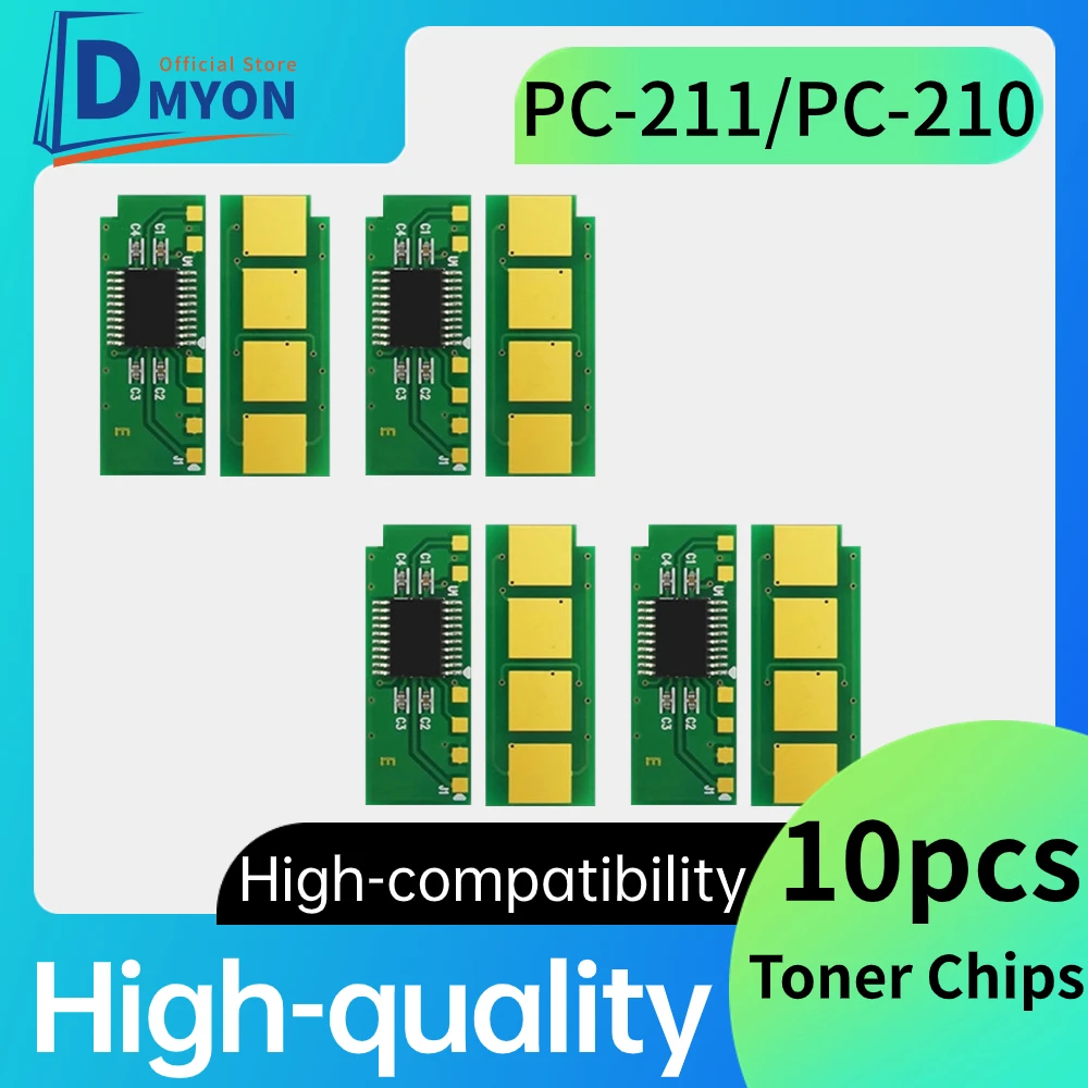 10pcs toner cartridge chip For pantum PC-211 PC-210 Permanent Chip PC-211EV PC210 PC-211E P2200 P2207 P2500 M6500W M6550nw M6507