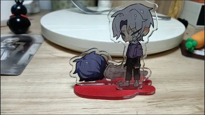 جديد الغريبة المرحلة الحرة المرحلة الاكريليك أنيمي نموذج لجسم إيفان تيل دمية مفاجأة هدية ملحقات لعبة تأثيري سطح المكتب هدية #4