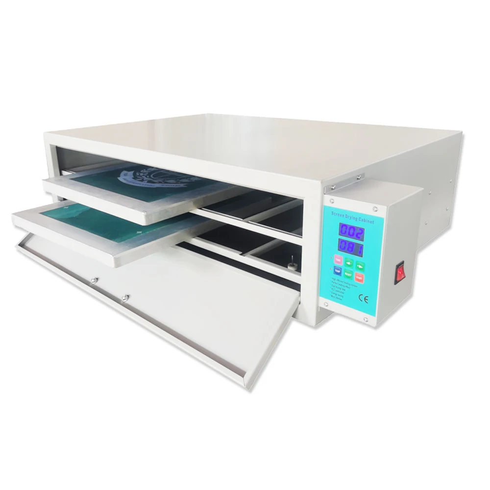 US Stock 1500W 25in x 33in (840mm x 640mm) Screen Room Drying Cabinet 2 Layers Silk Screen Print Machine for Drying Screen Plate