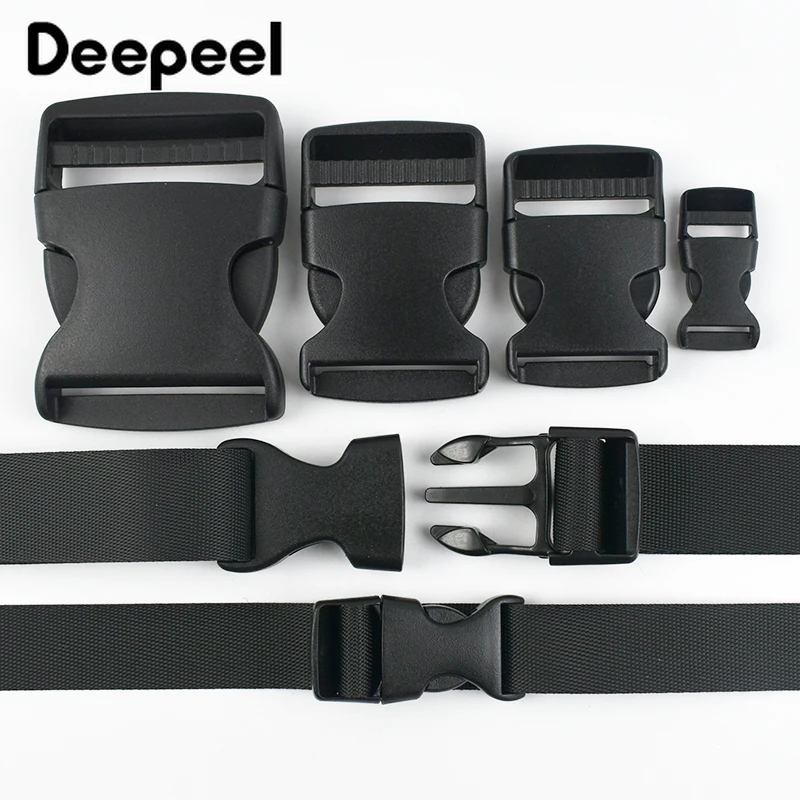 

2/5/10Sets 10-50mm Nylon Webbing Plastic Adjust Buckle Backpack Strap Tri-Glide Slider Clasp Pet Collar Release Buckles Supplies