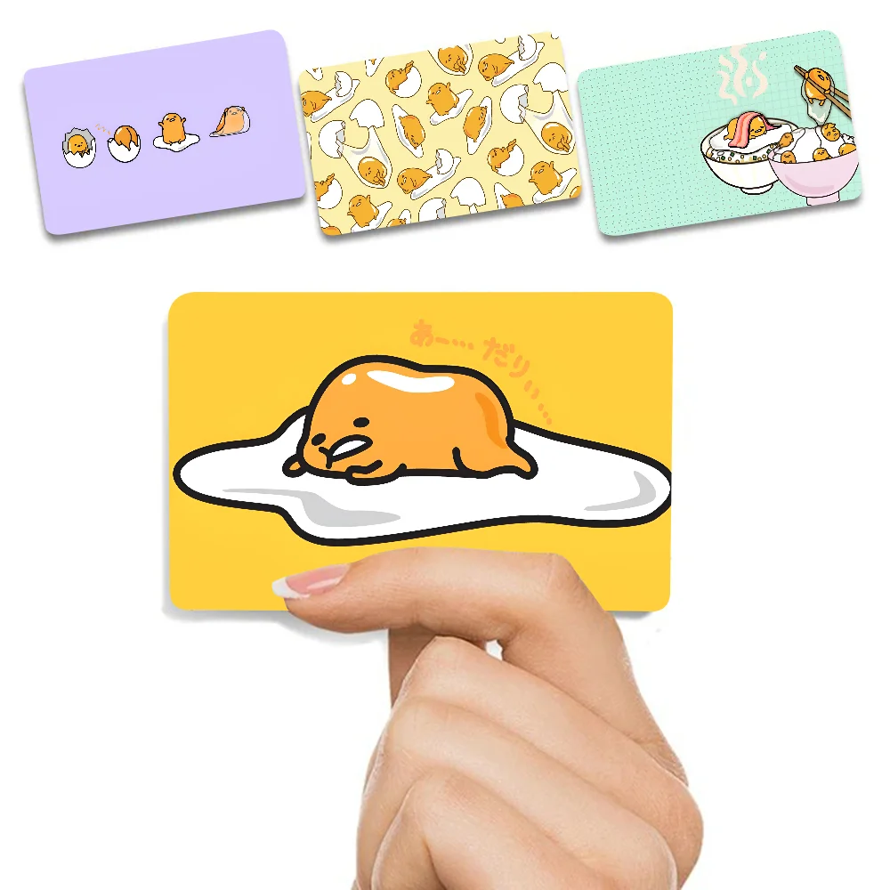 Cartoon G-Gudetama Nette Verschiedene Anime Bank Kreditkarten Bus Pass Aufkleber Coole Dekoration Wasserdichte Aufkleber Sammlung Spielzeug Geschenk