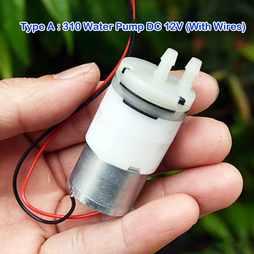 DC 12V-24V Small Water Pump Micro 310 Motor Self-priming Pump for DIY Drinking Hydraulic Miniature Diaphragm Pumps Vacuum Pump