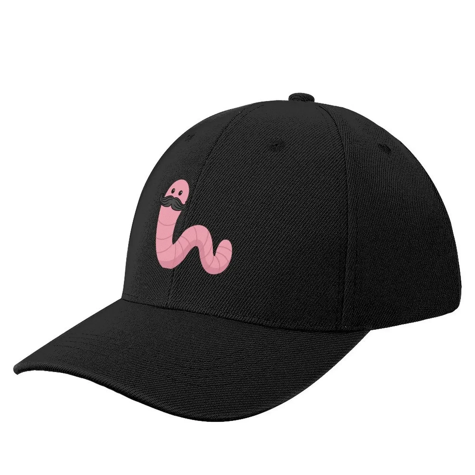 

Worm with a mustache Baseball Cap dad hat Sunhat New In Hat Military Tactical Cap For Girls Men's