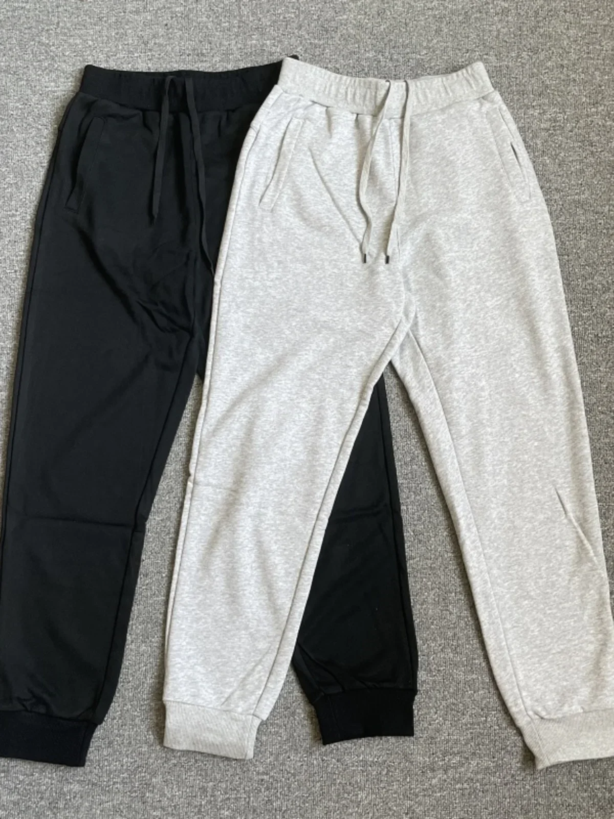 

Spring and Autumn thin terry casual pants men's sports students loose sports trousers tied feet basketball sweatpants American