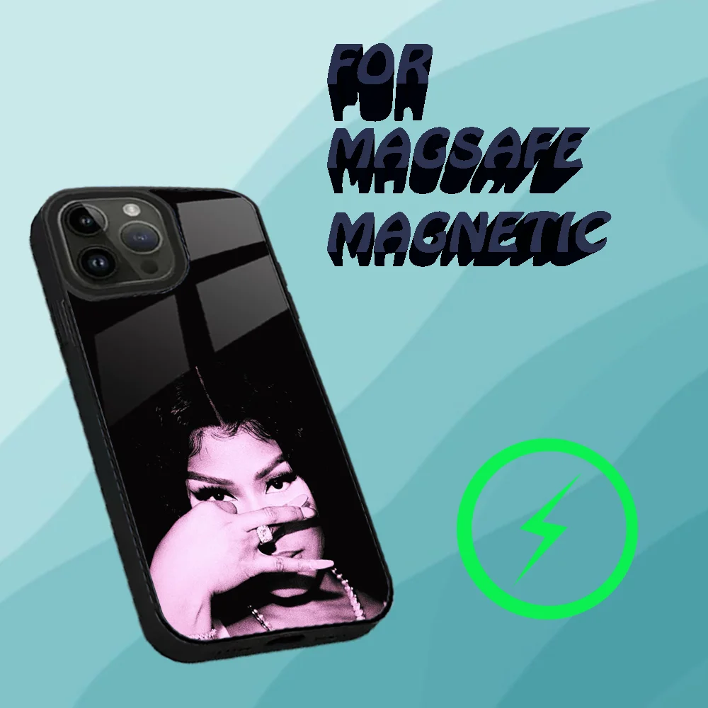 N-Nicki M-Minaj Rapper Phone Case For iPhone 15,14,13,12,11,Plus,Pro,Max Mini Magsafe Magnetic Wireless Charging image 6
